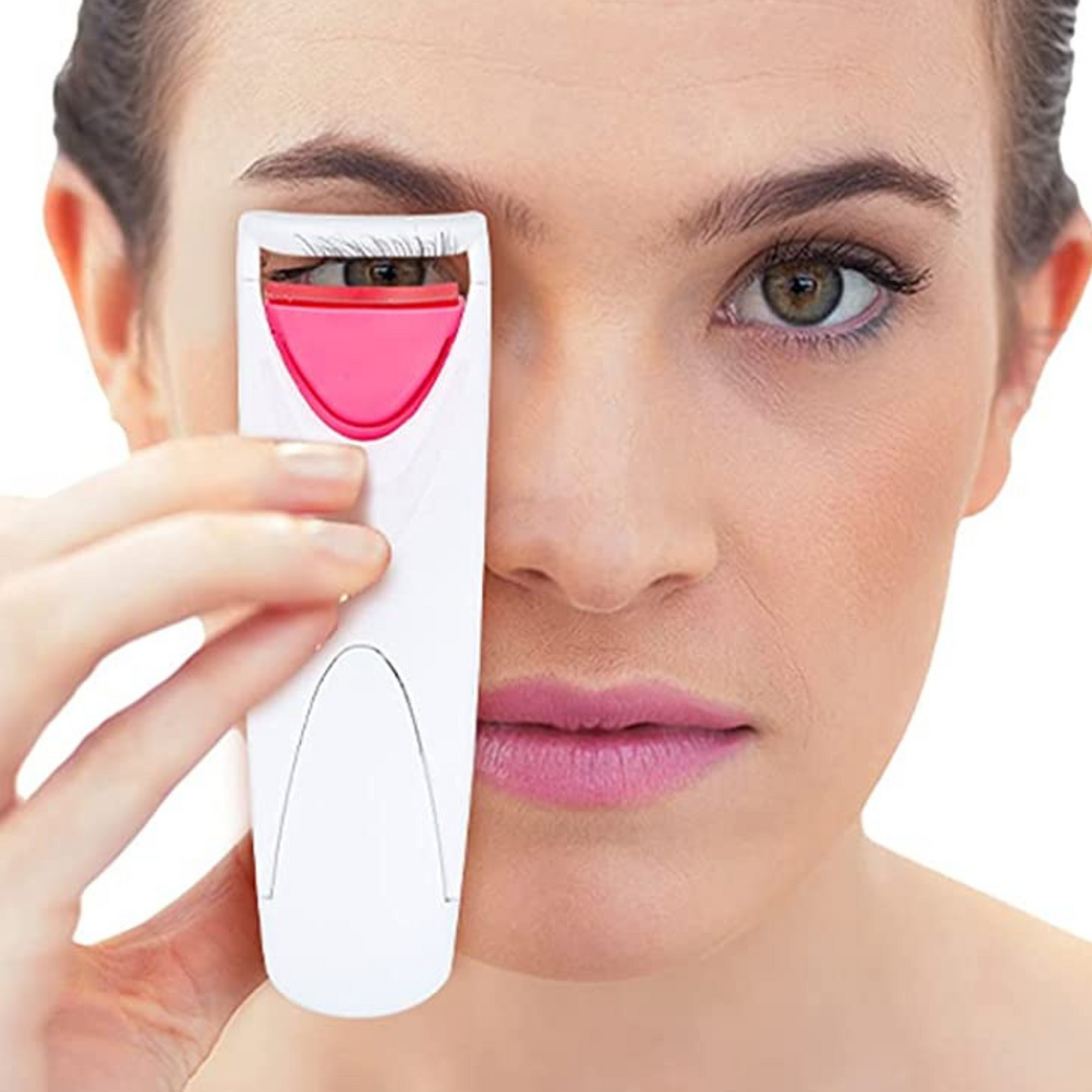 Portable Electric Heated Eyelash Mascara Falsies Curler
