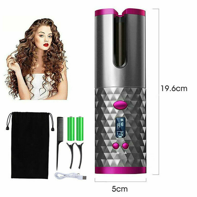 Easy Cordless Automatic Hair Curler for Women