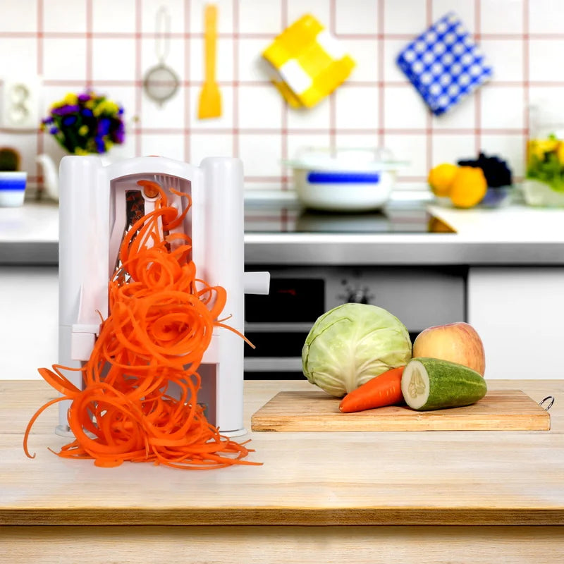 5-in-1 Manual Vegetable Zucchini Spiralizer Noodle Maker Machine