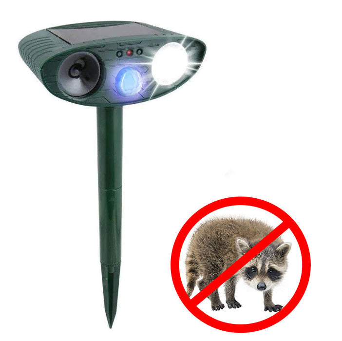 Raccoon Outdoor Ultrasonic Repeller - Get Rid of Raccoons in 48 Hours or It's FREE