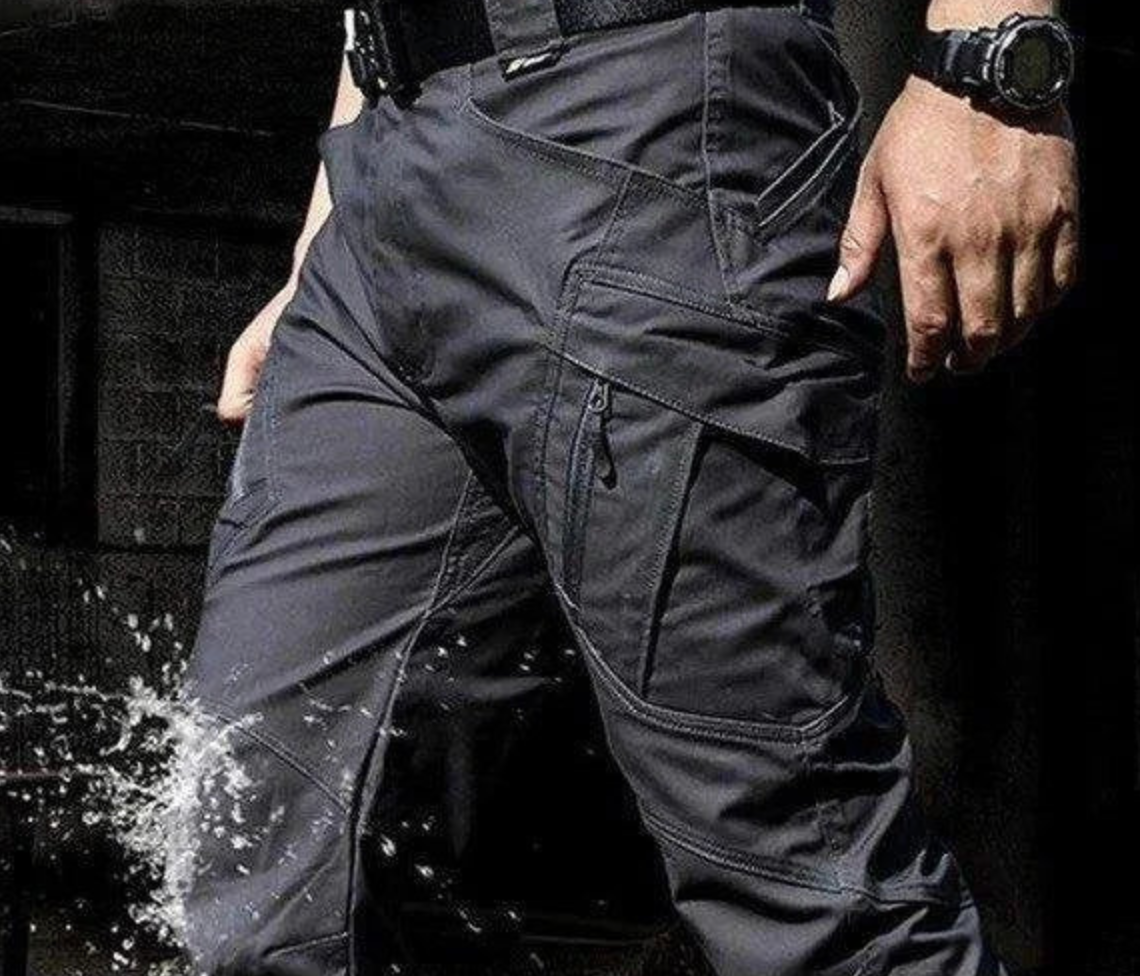 Outdoor Tactical Waterproof Pants Army Fan Multi-Pocket Combat Pants Ripstop Water Resistant Quick Dry Hiking Pants Cargo Pants