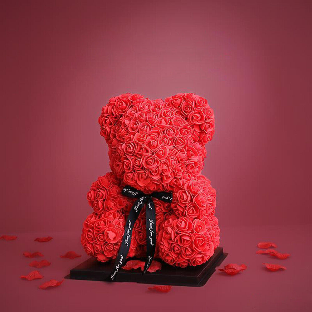 Eternal Love Rose Flower Valentine's Teddy Bear Gift 10"