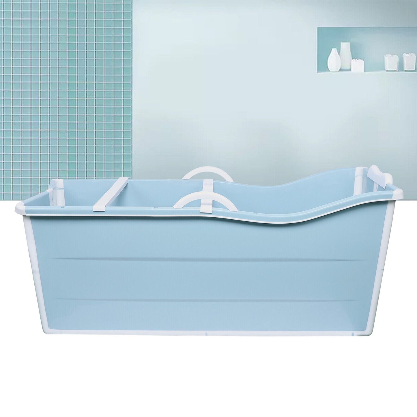 Portable Large Capacity Adults Collapsible Soaking Bathtub