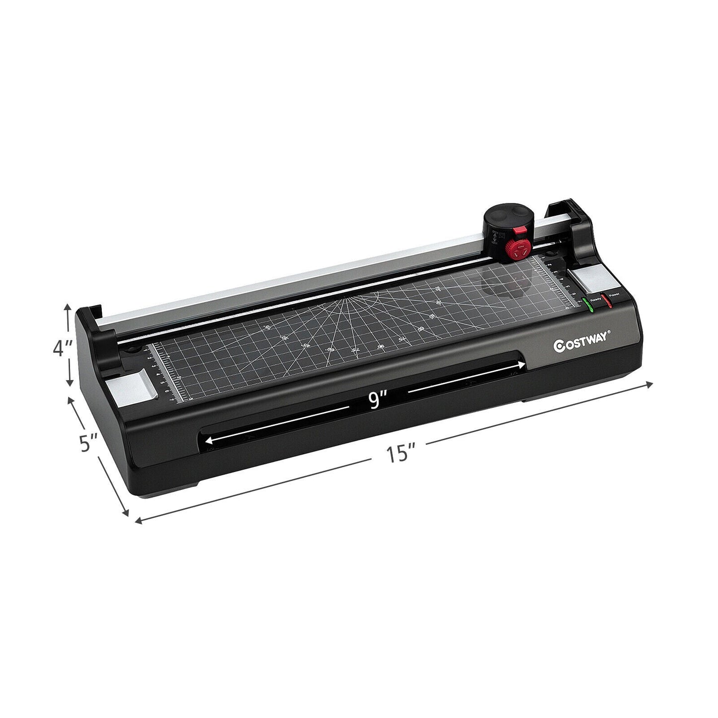 Compact Tabletop Hot / Cold Lamination Paper Cutter Machine Combo